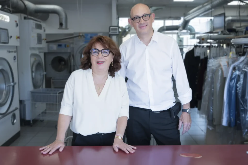 Sandrine et Franck Taïeb, dirigeants de l’Atelier du Pressing